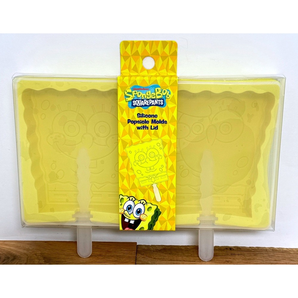 Nickelodeon Spongebob Squarepants Silicone Popsicle Molds OS Yellow Kitchen Tool